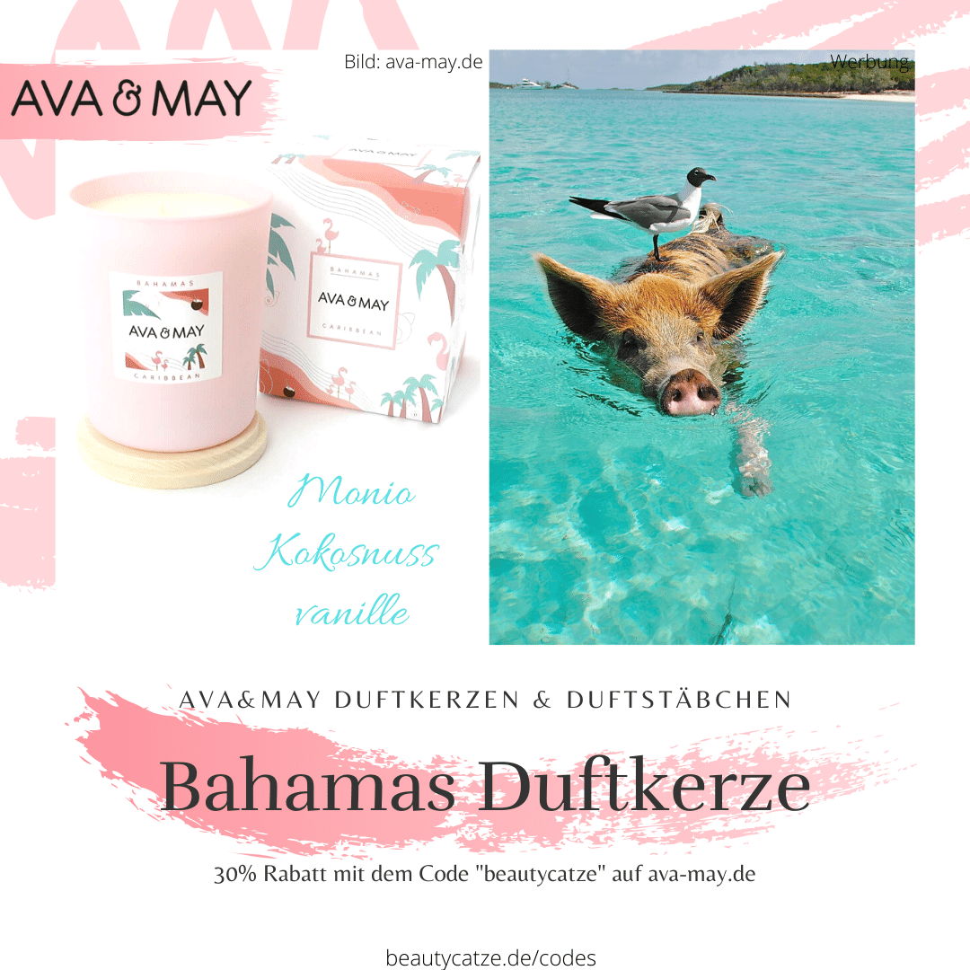 AVA and MAY Bahamas Duftkerzen Erfahrungen Karibik avamay Kerzen beautycatze