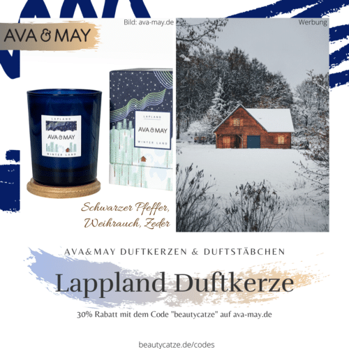 AVA and MAY WINTERLAND Duftkerzen Erfahrungen Lappland avamay Kerzen beautycatze