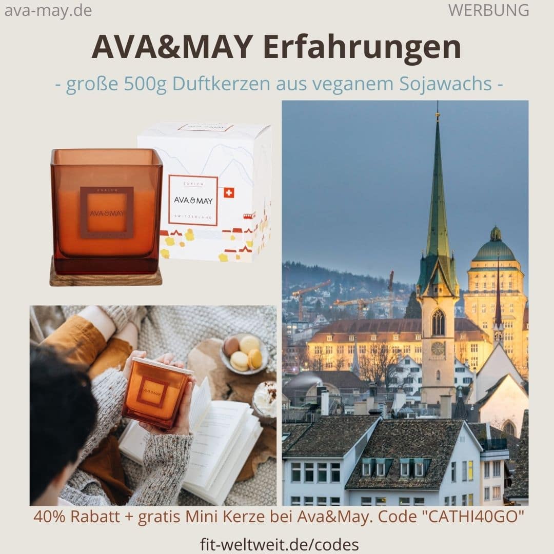500g Duftkerzen eckig AVA and May Erfahrungen Strasbourg Zurich