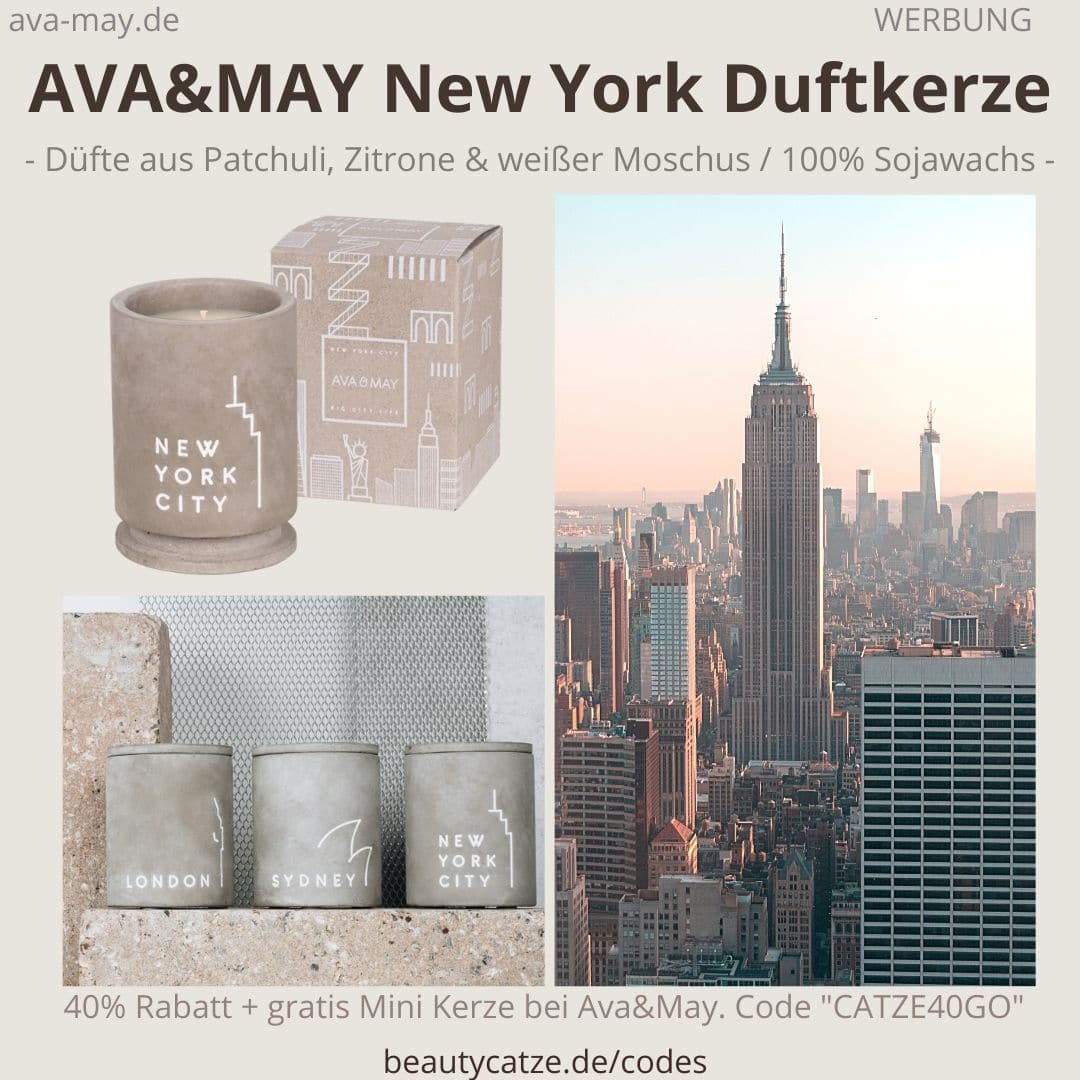 NEW YORK Ava and May BETON Kerzenständer Duftkerzen Erfahrung Bewertung