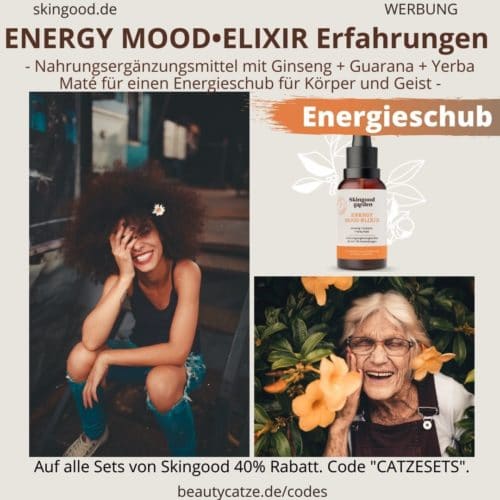 Skingood Garden Erfahrungen ENERGY MOOD ELIXIR Serum Tropfen Test Nahrungsergänzungsmittel