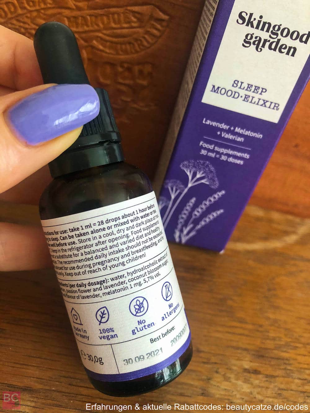 Skingood Garden Sleep Mood Elixier Erfahrungen Bewertung