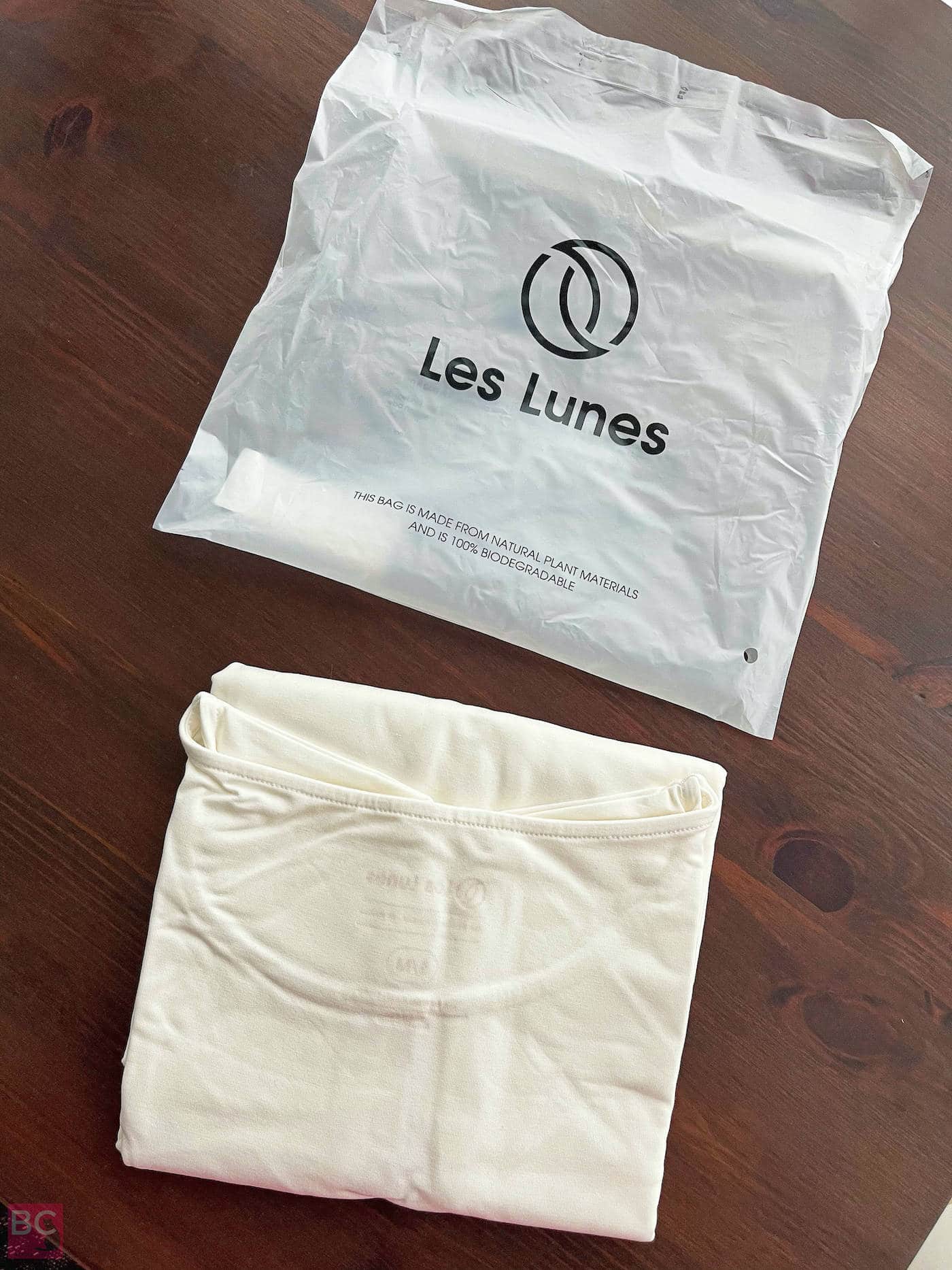 The ALENA Bodysuit Les Lunes ERFAHRUNGEN Details Versandtasche Verpackung