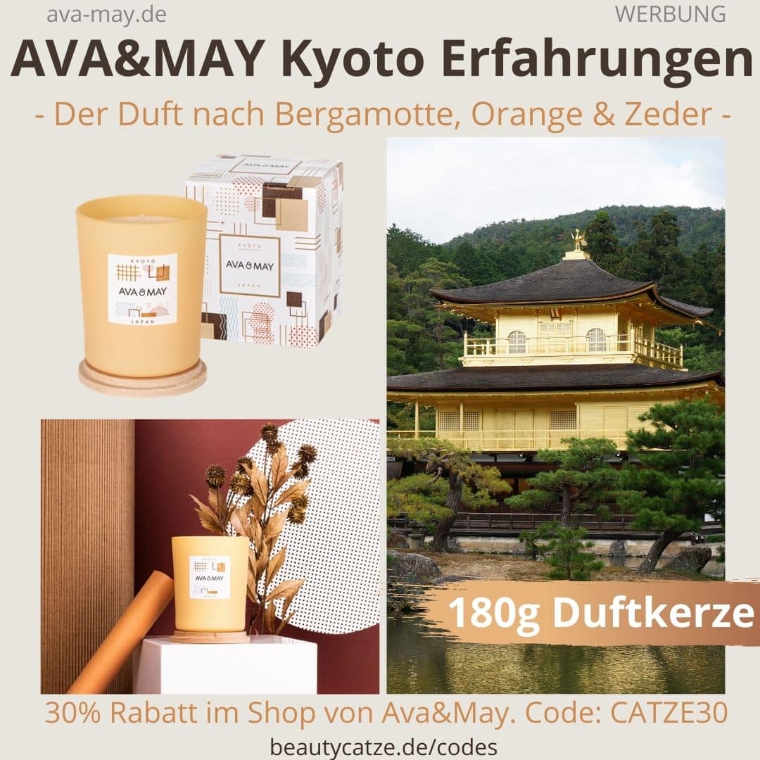 KYOTO AVA&MAY 180g Duftkerze Erfahrungen Geruch Japan