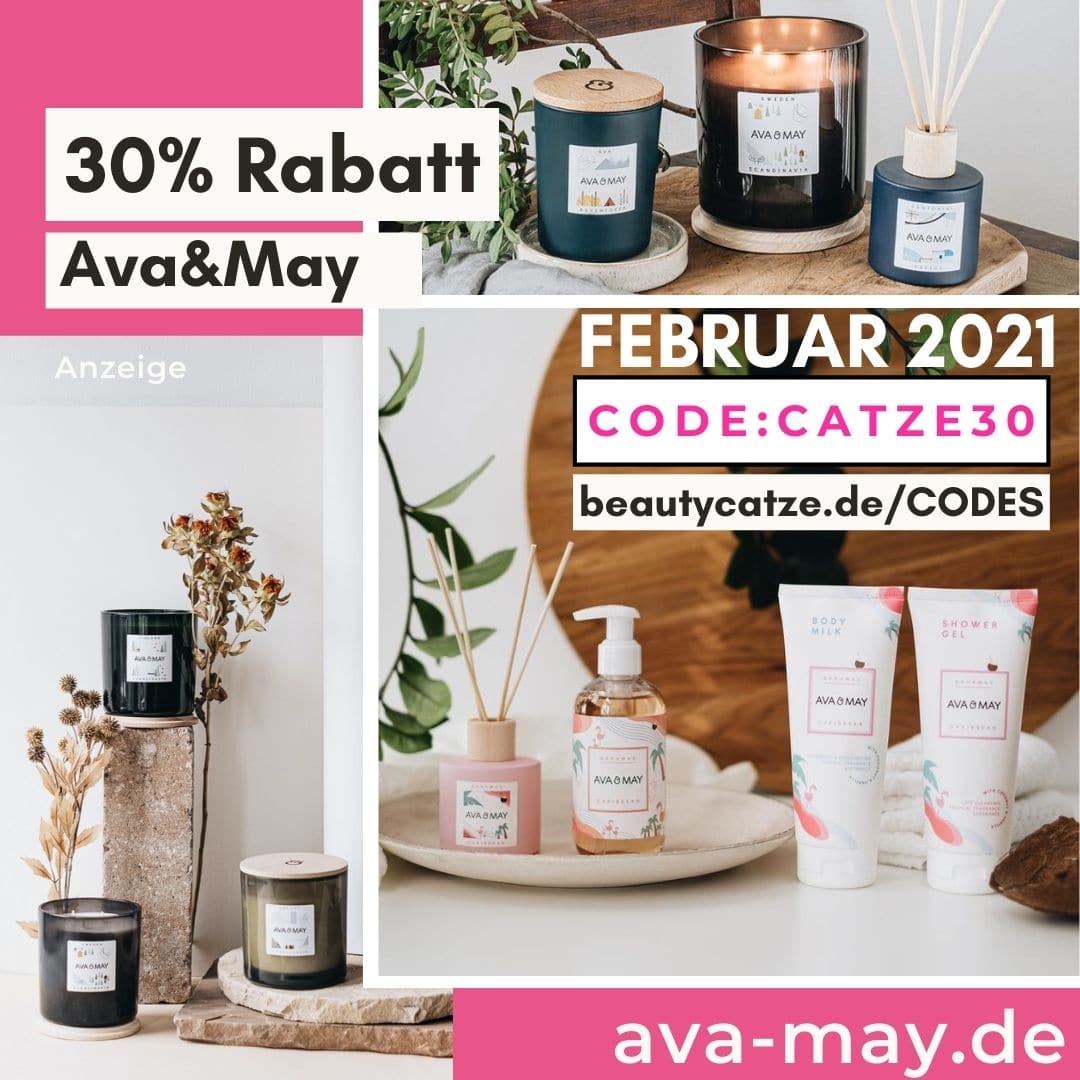 AVA and May Gutschein Code Februar 2021 30% Rabatt große Kerzen