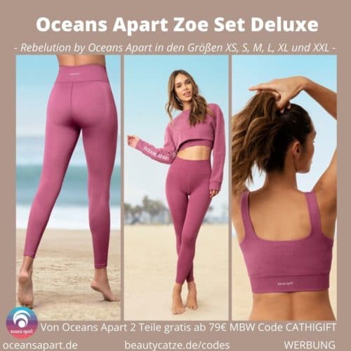 Oceans Apart ZOE Set Deluxe Erfahrungen Pant Bra Sweater Bewertung Größe Stoff
