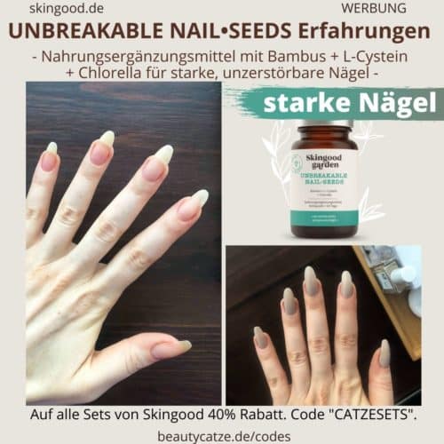 Skingood Garden UNBREAKABLE NAIL SEEDS Erfahrungen Skingood Garden Nägel Kapseln