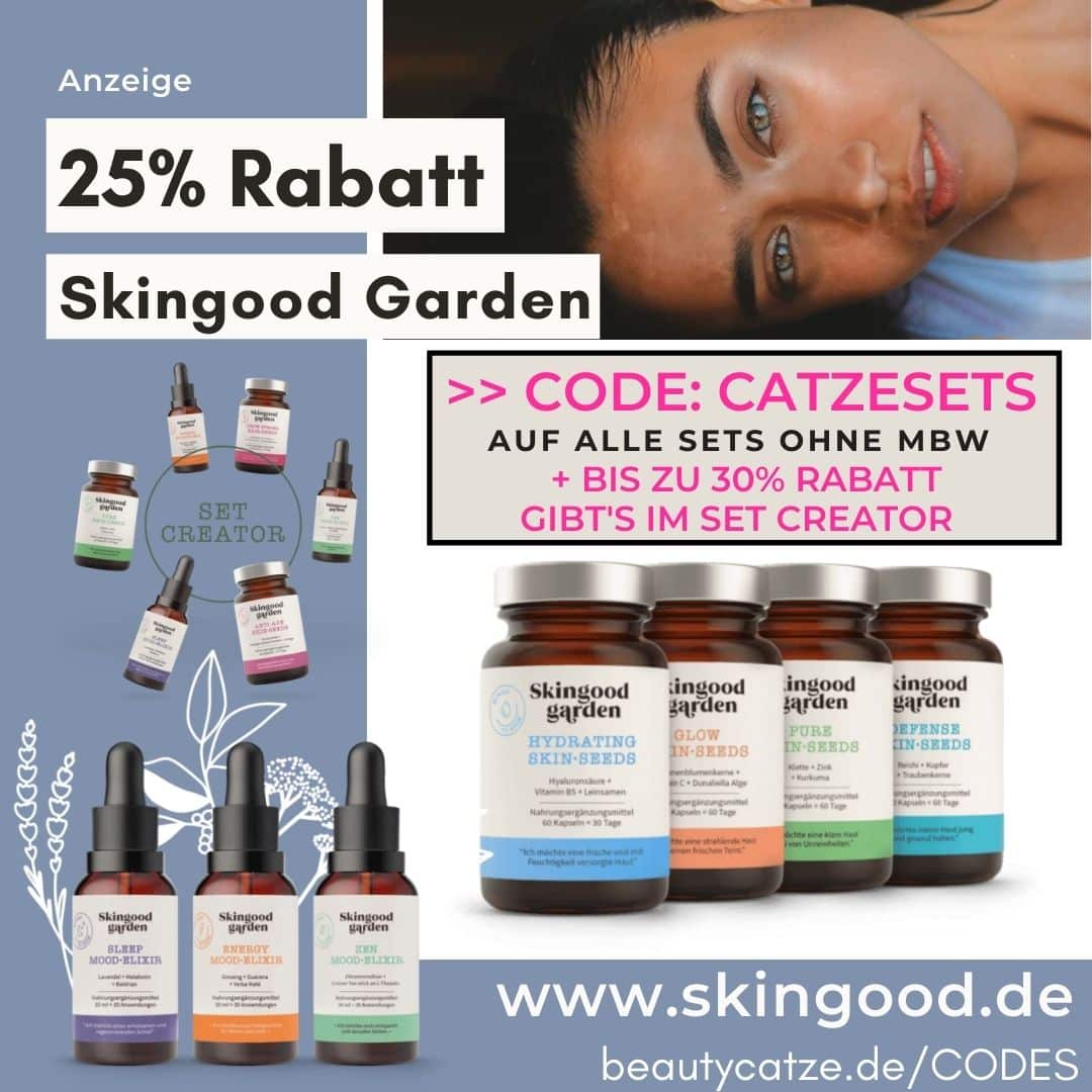 Skingood Garden Rabattcode Gutschein November 2021 25% auf Set + 30% Set Rabatt = fast 50% Rabatt