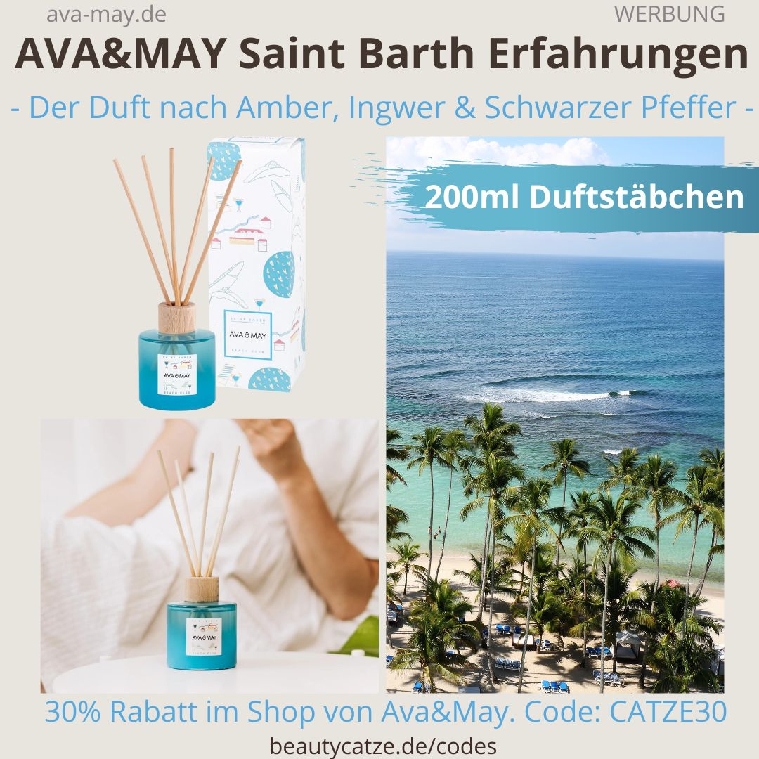 SAINT BARTH AVA&MAY 200ml Duftstäbchen Geruch Beach Club