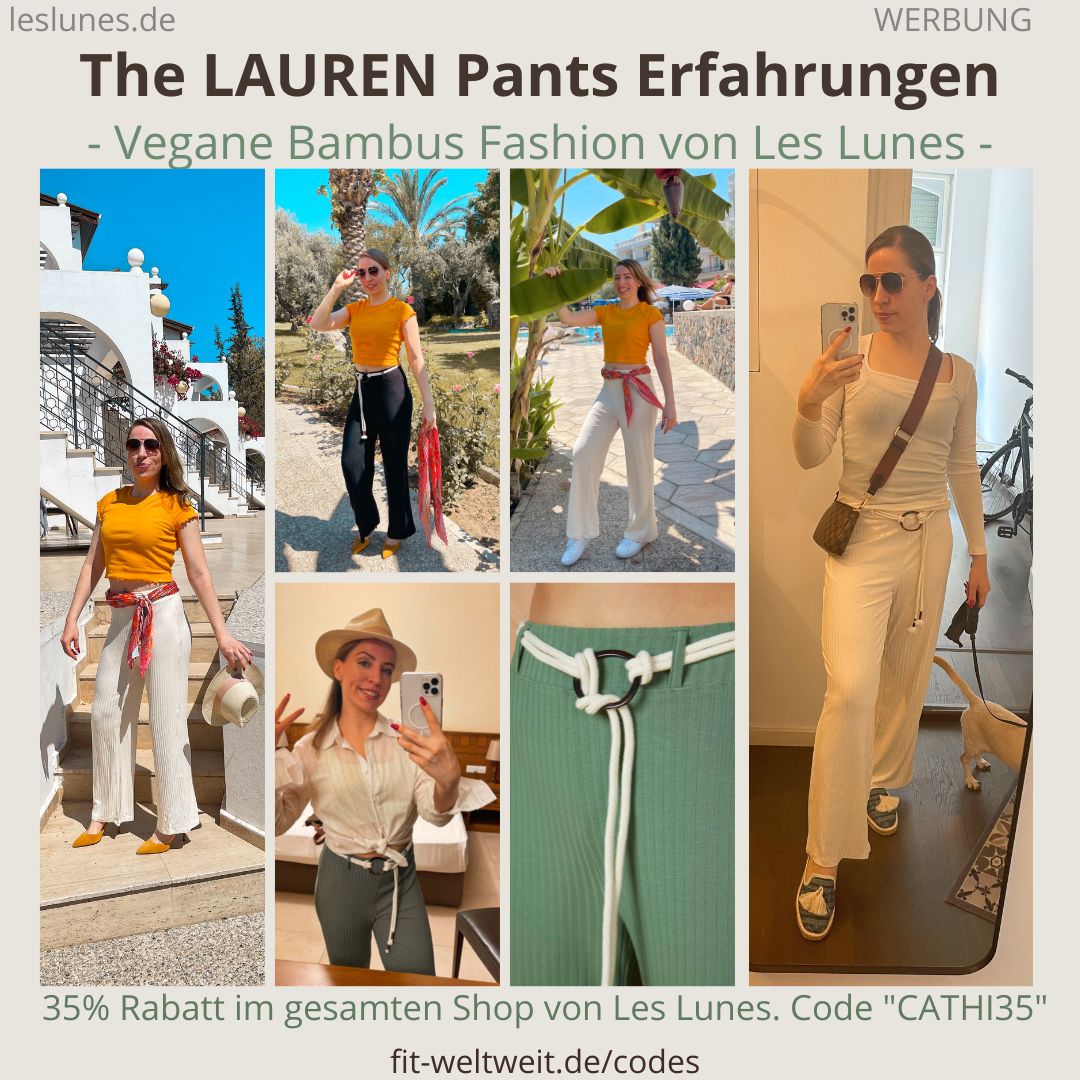 The Lauren Pants Erfahrungen LES LUNES lockere Sommer Hose luftig lässig elegant