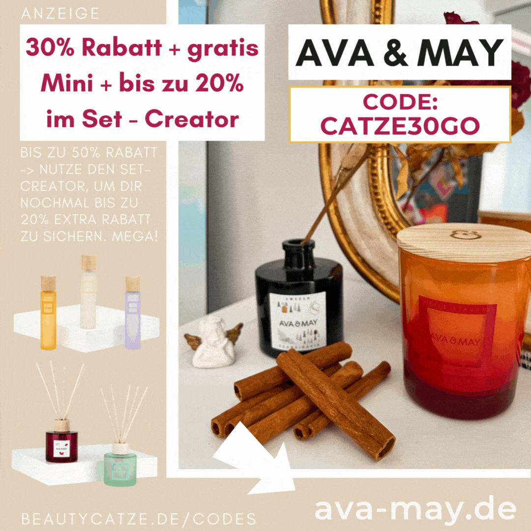 AVA & MAY CODE 2022: 30%+ free Gift RABATT GUTSCHEIN (Influencer Code mit 40% - 50% Prozent Rabatt)