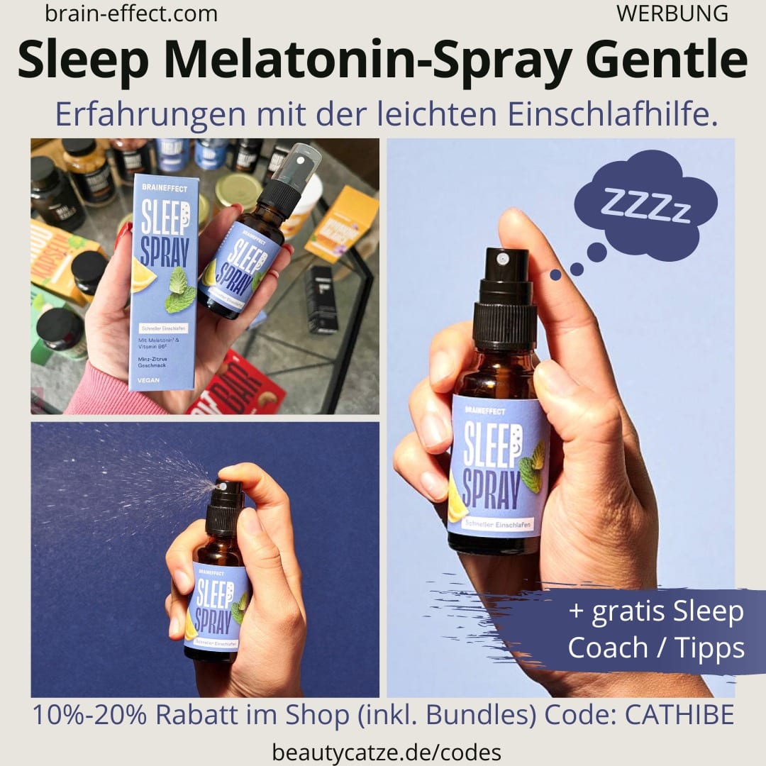 Sleep Spray Gentle BRAINEFFECT Erfahrungen Test 1 mg Melatonin Wirkung Bewertung