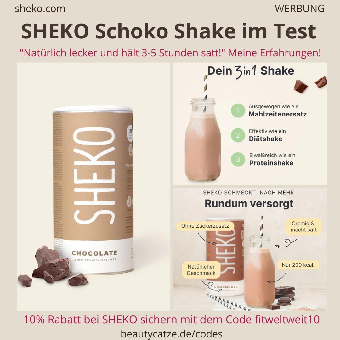 SCHOKOLADE SHEKO Shake Erfahrungen Chocolate Test Bewertung Geschmack