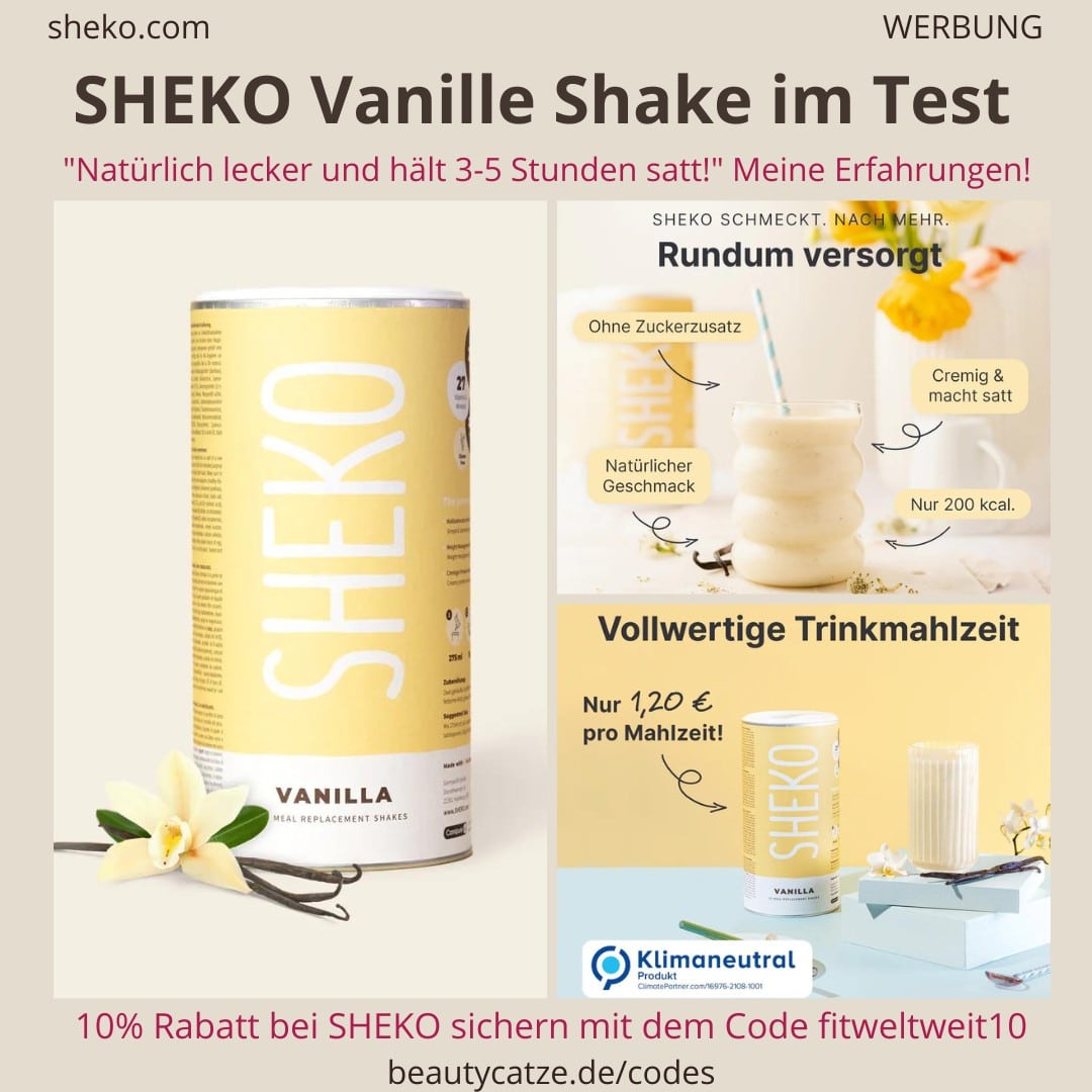 VANILLE SHEKO Shake Erfahrungen Vanilla Test Bewertung Geschmack