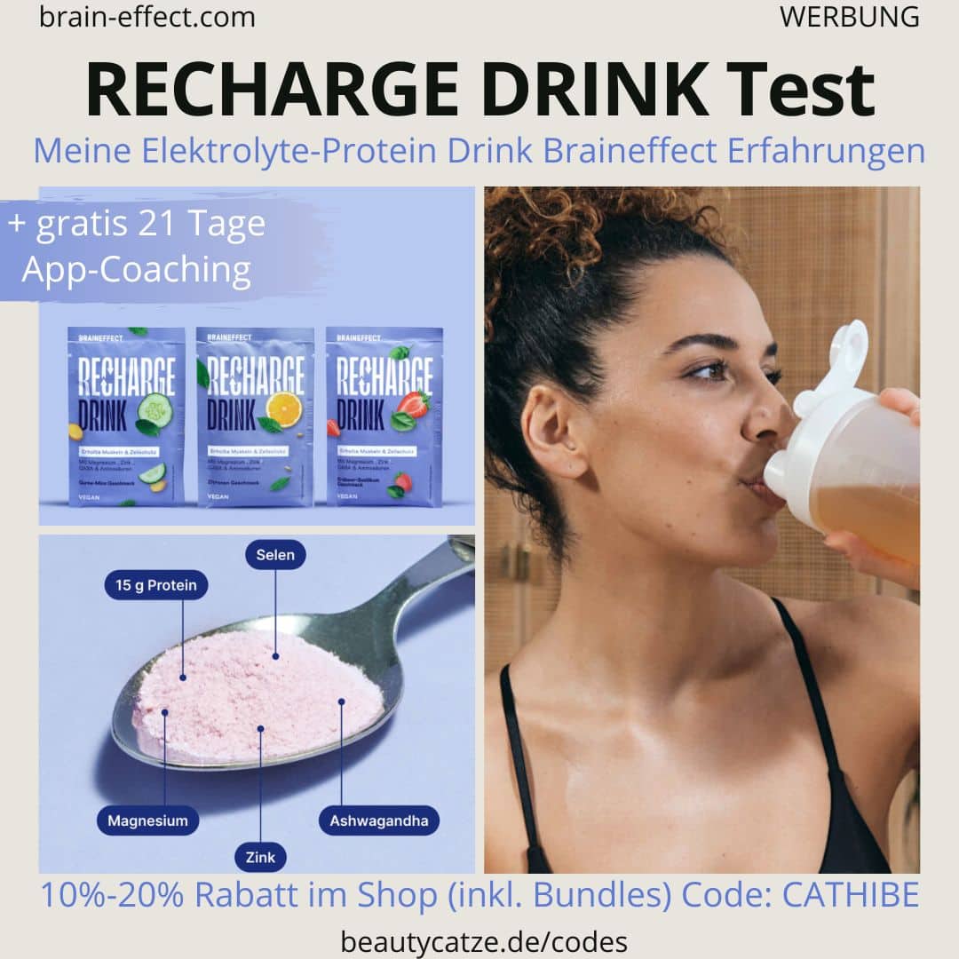 RECHARGE DRINK Test Braineffect Erfahrungen Geschmack Wirkung Bewertungen Getränk