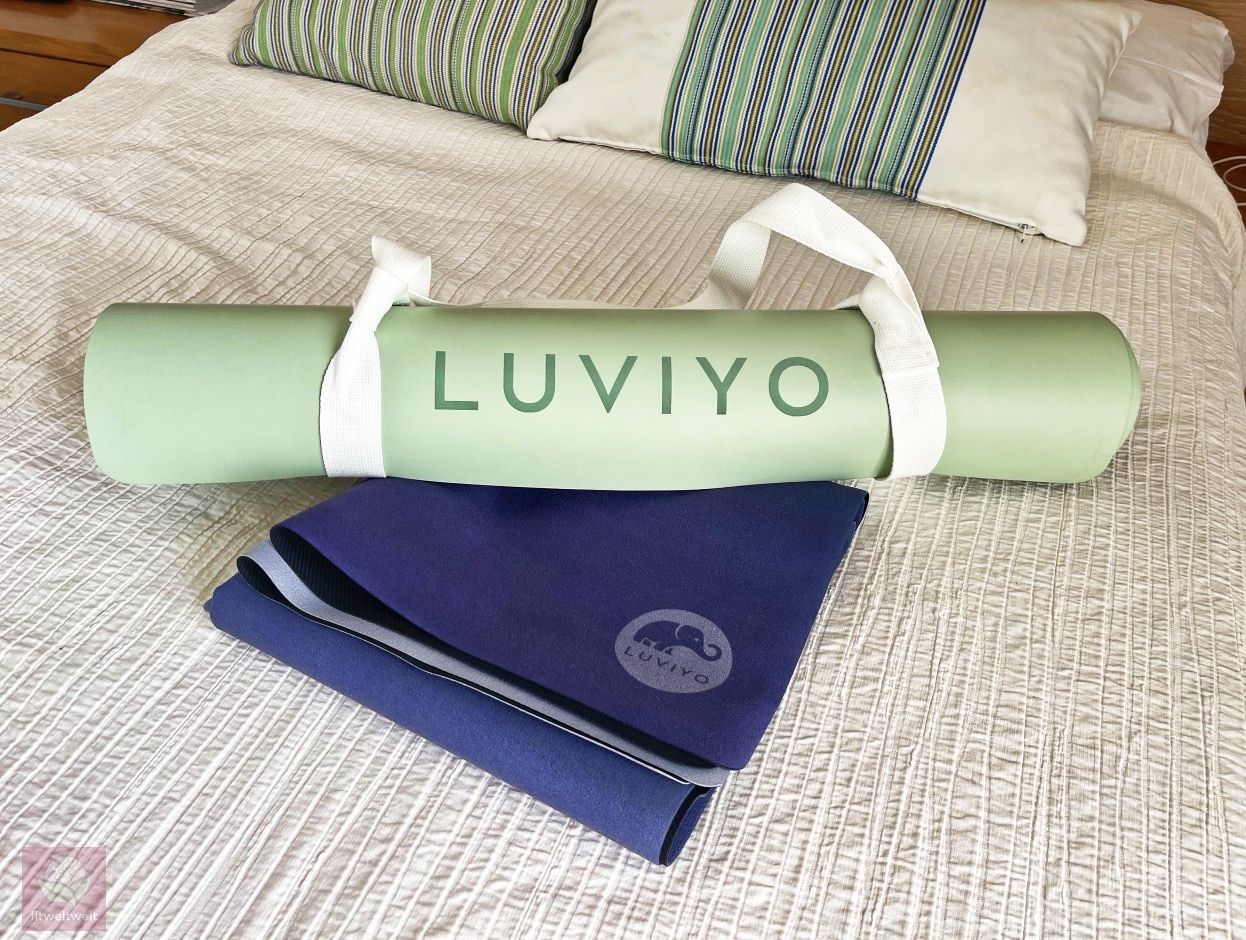 LUVIYO Studio Reise Yogamatte Erfahrungen mint grün lilac