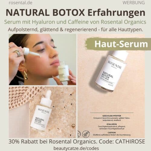 NATURAL BOTOX Erfahrungen Rosental Organics Serum