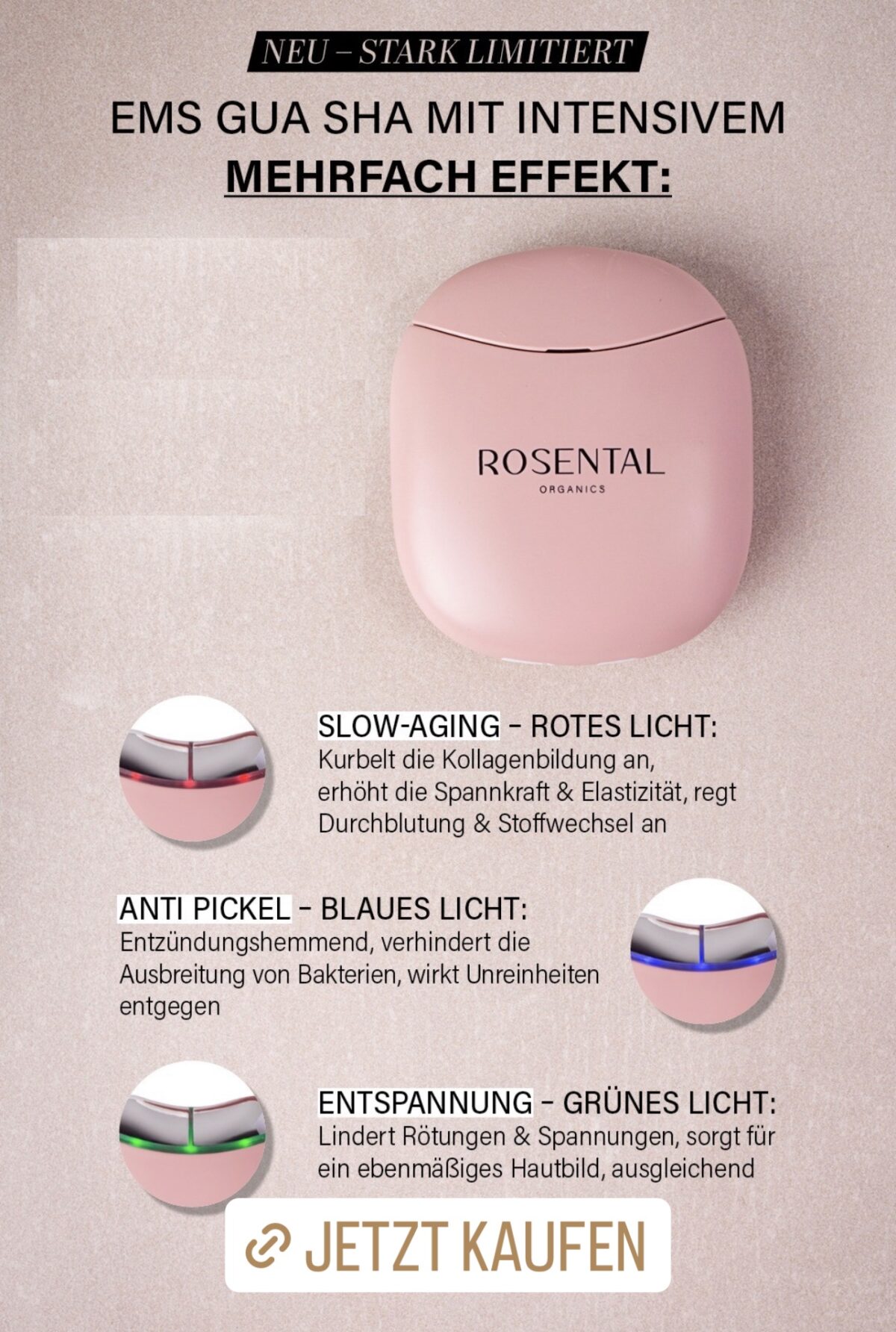 EMS GUA SHA Rosental Organics Erfahrungen, Anwendung, Test