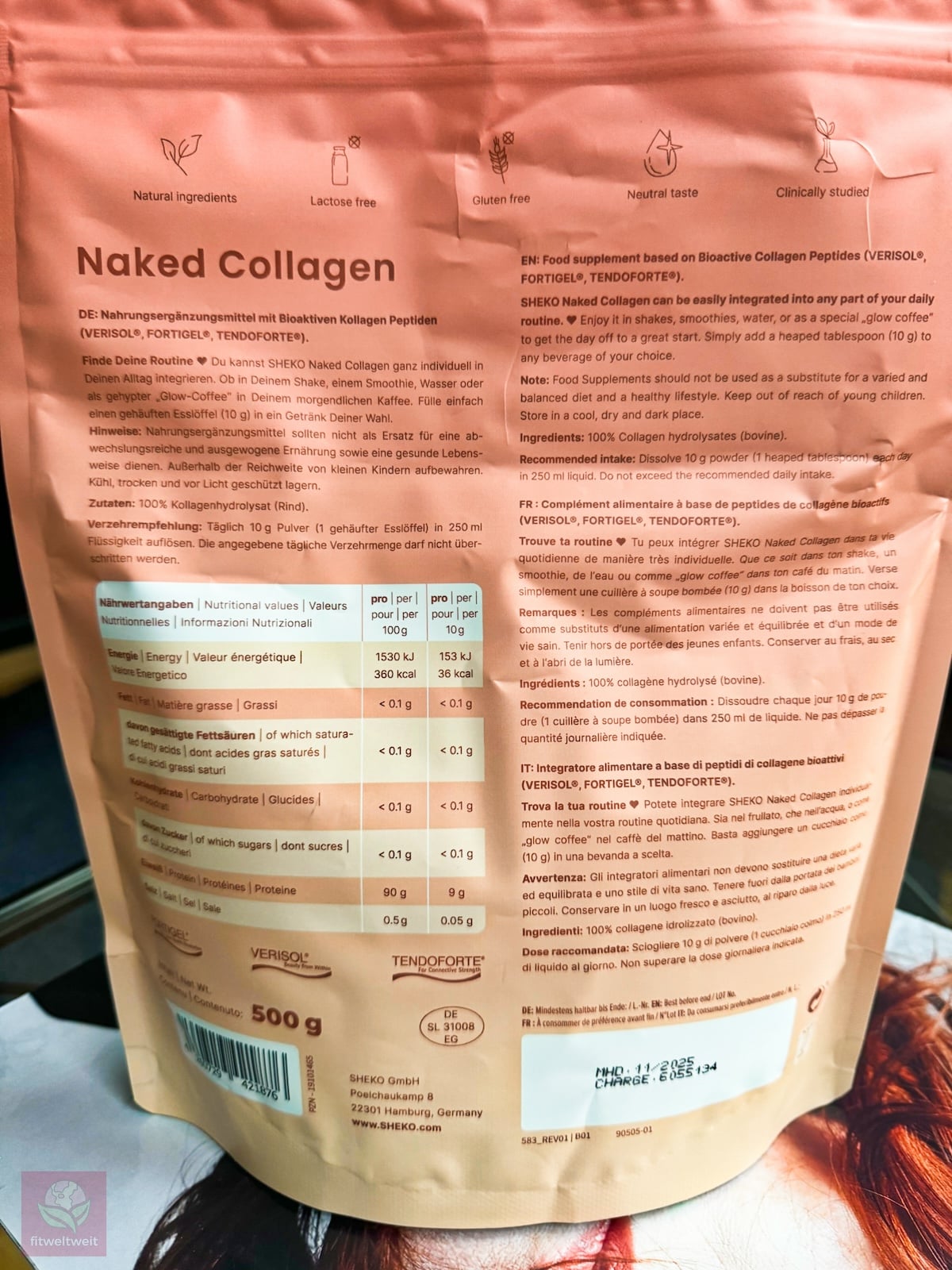 SHEKO Naked Collagen Erfahrungen Inhaltsstoffe Wirkung