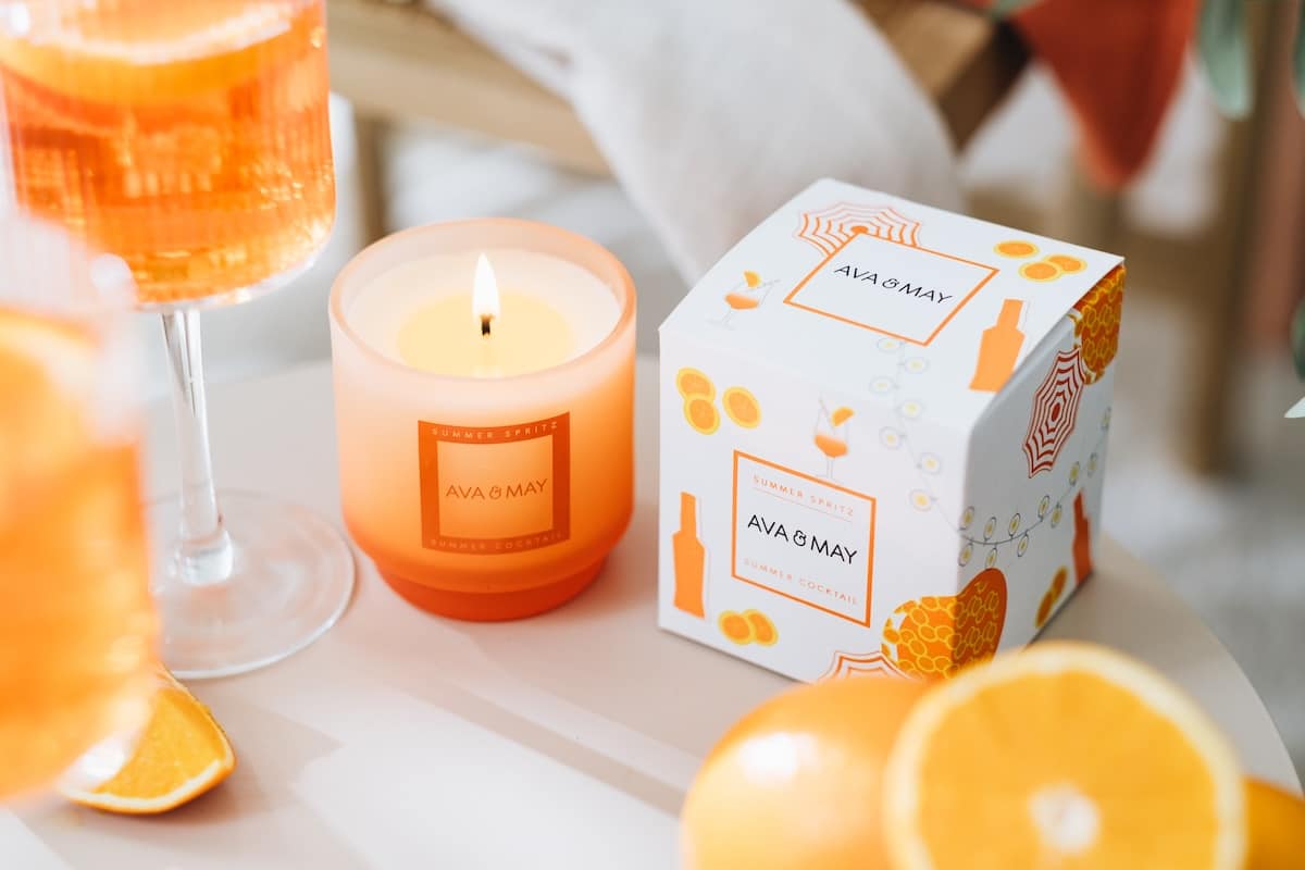 Aperol Spritz Duftkerze Summer Candle Bewertung AVA and MAY