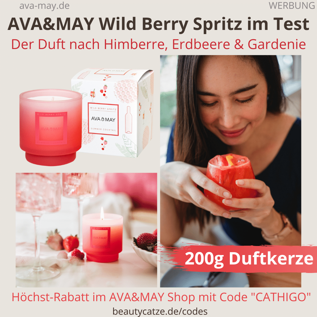 Wild Berry Spritz Summer Cocktail AVA and MAY Duftkerzen Erfahrung