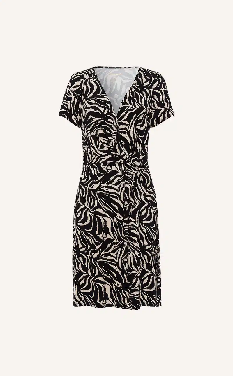 Das The Piaa Short Dress in Wellenoptik. Wellenreiten mit dem Wave Stripe Print von The Piaa Short Dress - Wellen genauso schön, wie das Meer