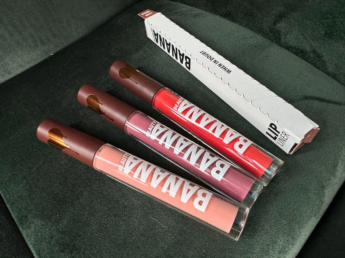 Erfahrungen Banana Beauty Liquid Lipsticks Damn Girl Peach Crush May Comeback Test