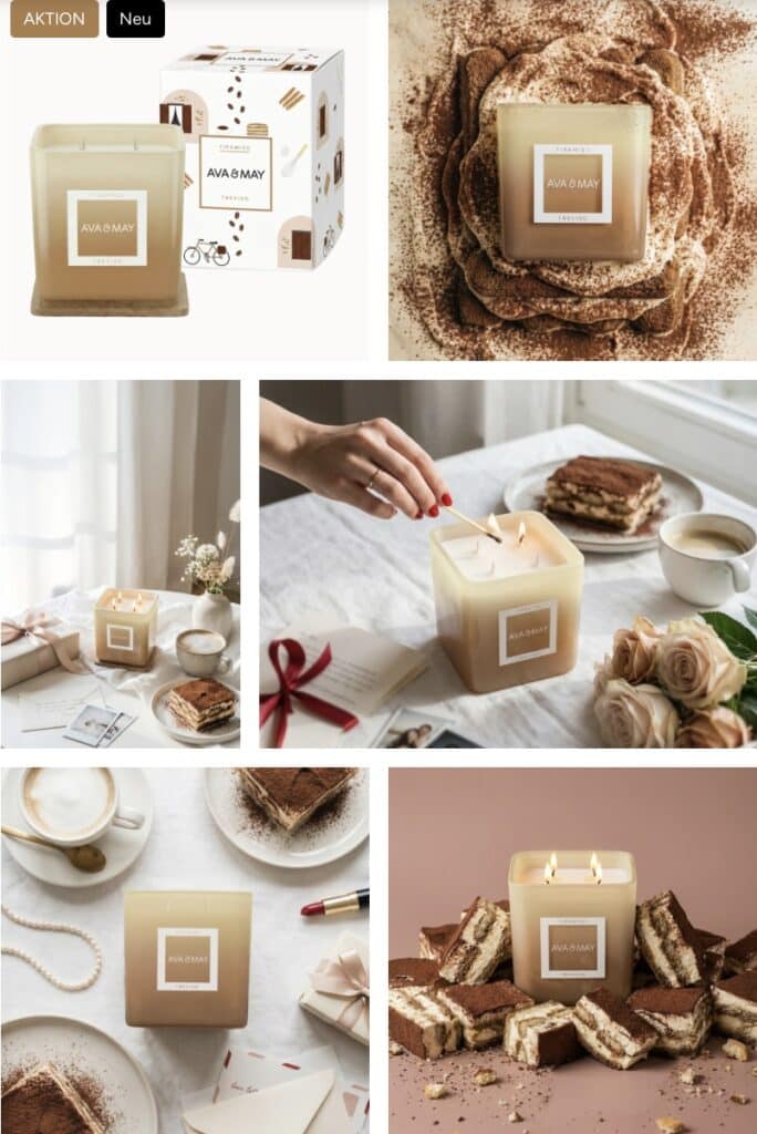 AVA & MAY Tiramisu Kerze Test Bericht: große Duftkerze Kaffee Rum Schokolade inkl Rabattcode Gutscheincode Code CATHI