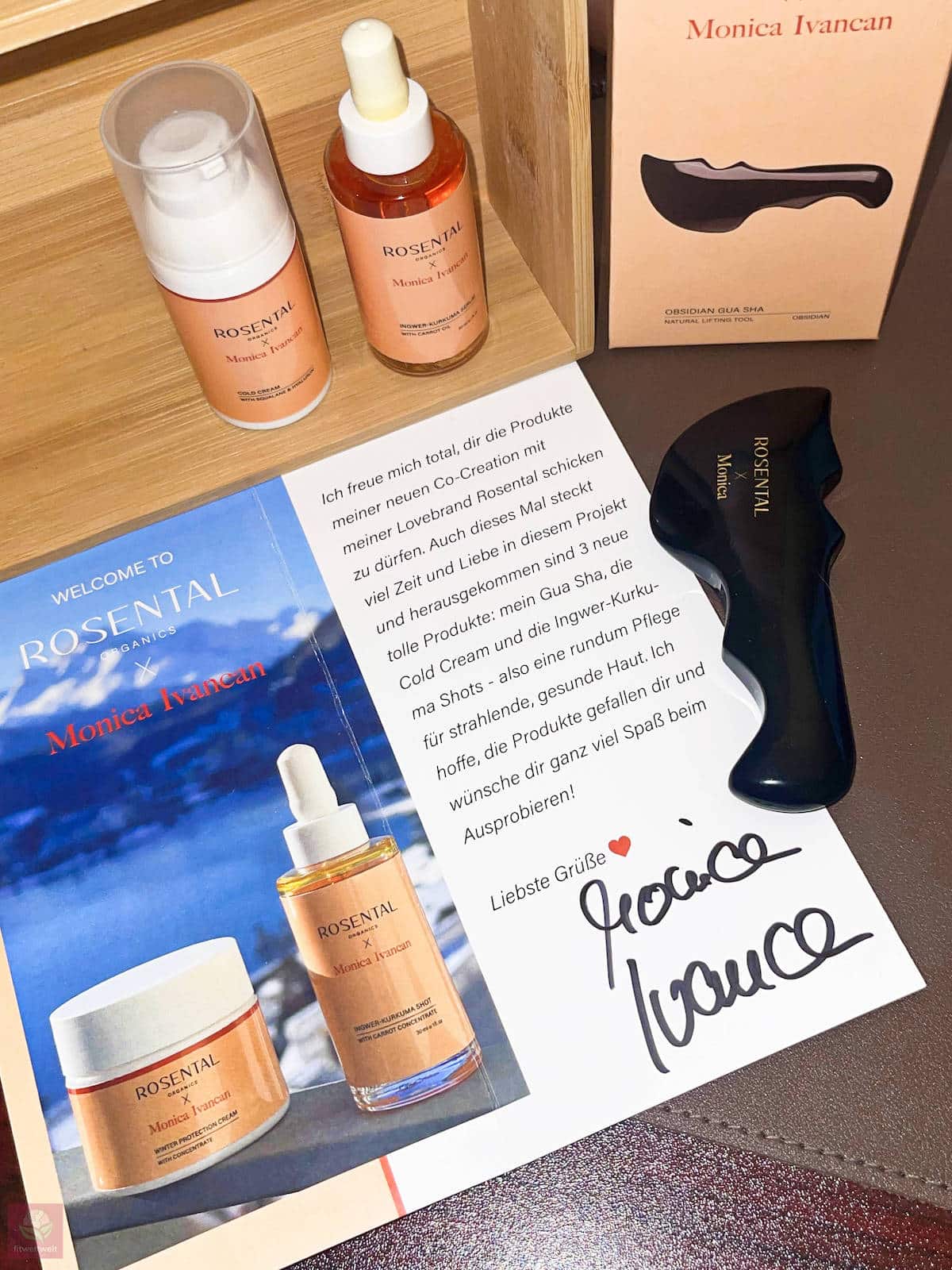 Rosental Organics Erfahrungen Monica Ivancan – Gua Sha, Gesichtscreme & Gesichtsöl mit Karotte, Ingwer & Kurkuma