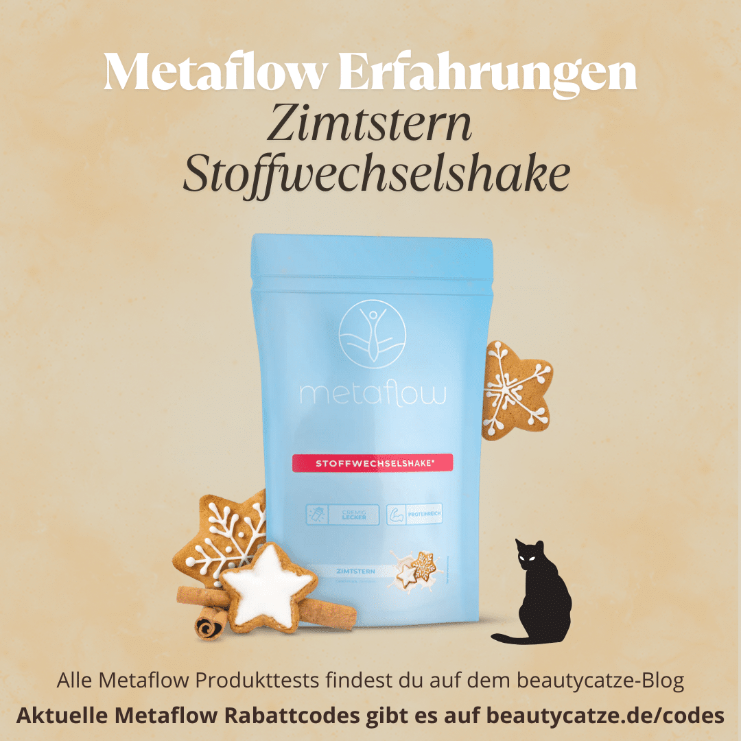Zimtstern Stoffwechselshake Metaflow Erfahrungen 2026 Produkttest – Geschmack, Kalorien, Zubereitung, Wirkung & Rabattcode