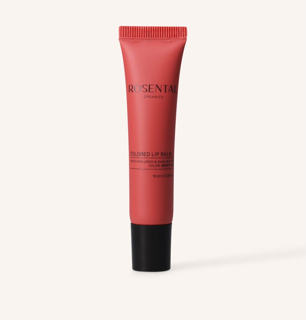 Colored Lip Balm Berry Red von Rosental Organics als getönte Lippenpflege mit Hyaluron und Shea Butter