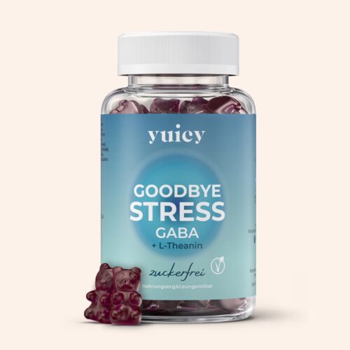 Goodbye Stress Gummibärchen von YUICY mit GABA und L-Theanin für Entspannung
