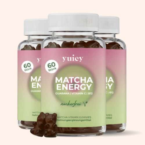 Matcha Energy Gummibärchen von YUICY mit Guarana, Vitamin C und B12